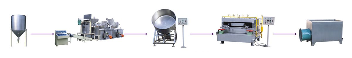 Línea de producción para el procesamiento de frijoles y maní