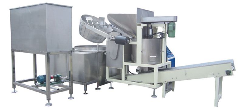 Freidora por lotes con desaceitado centrífugo (150kg/h), 300W